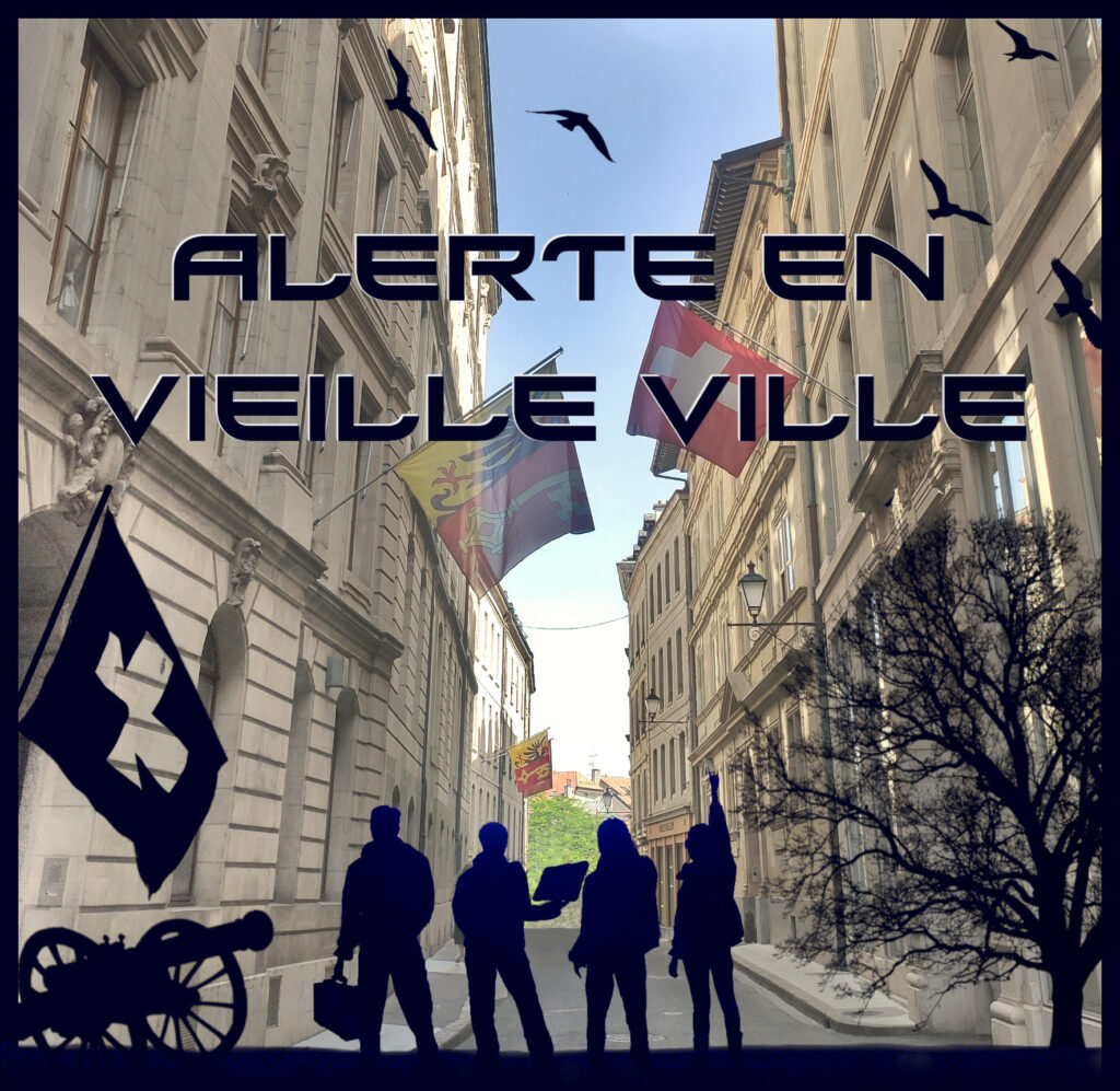 Affiche de l'escape game en extérieur Alerte en Vieille Ville