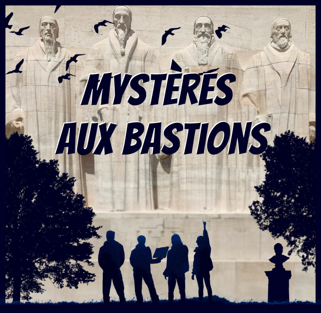 Affiche de l'escape game en extérieur Mystères aux Bastions